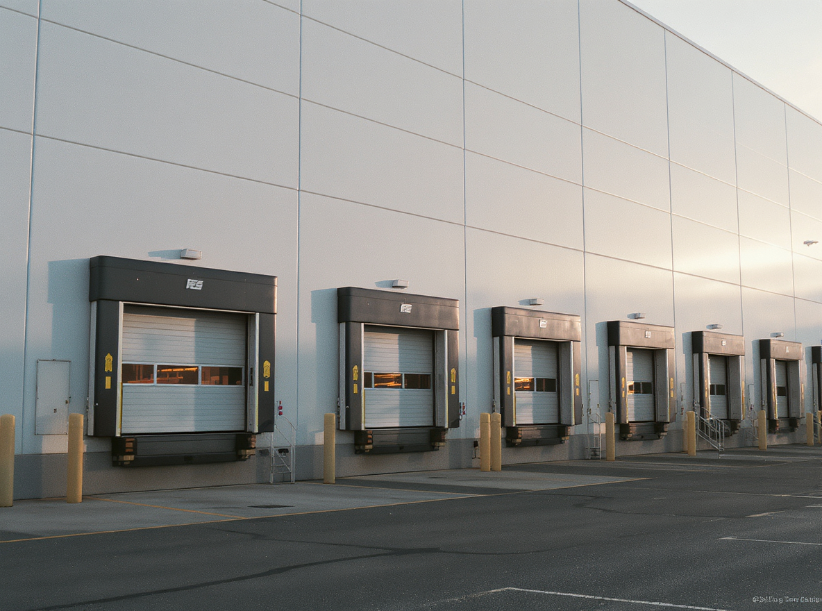 Industrial flex warehouse with loading docks