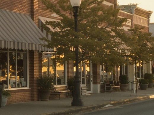 Retail commercial property representing asset class comparison